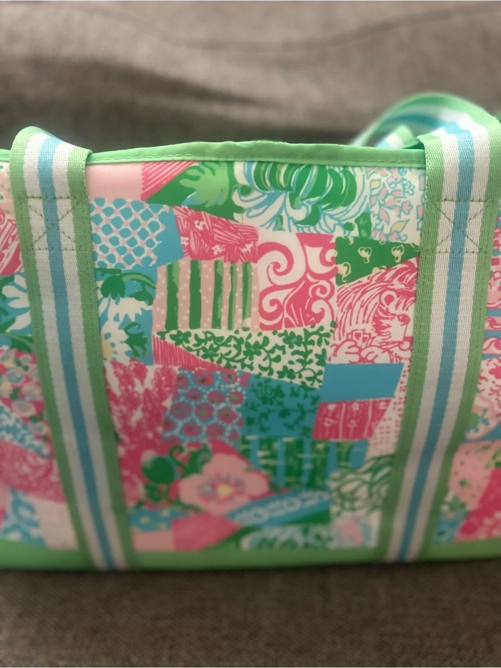 Lilly Pulitzer crazy quilt pet carrier. NWT